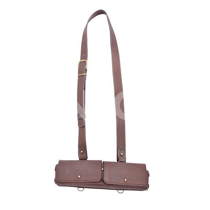 Патронташ-подсумок К-16/12 24 патрона, кожа 206